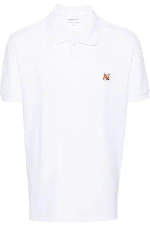 Maison Kitsuné Fox-patch piqué polo shirt