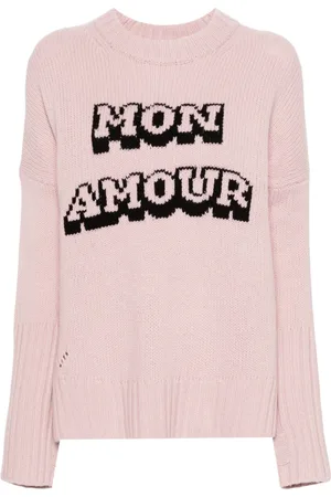 Zadig & Voltaire Slogan intarsia-knit jumper