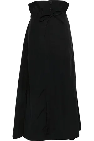 Y-3 Logo-print A-line skirt