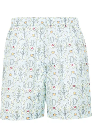 Drôle de Monsieur Logo-print swim shorts