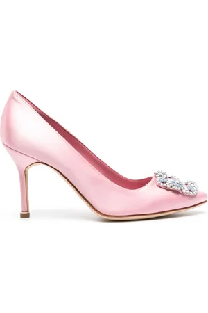 Manolo Blahnik Hangisi 105mm crystal-embellished pumps
