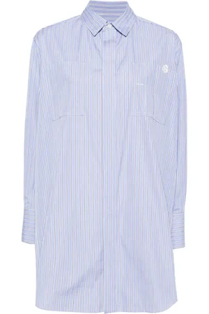 SACAI X Thomas Mason striped cotton shirt