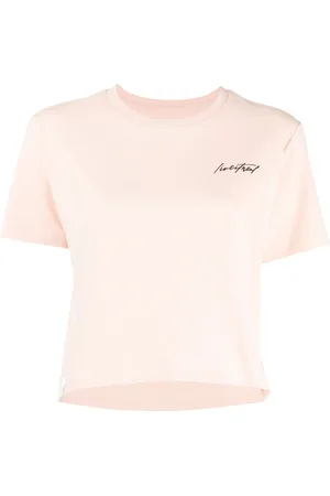 Izzue Logo-print short-sleeve crop top