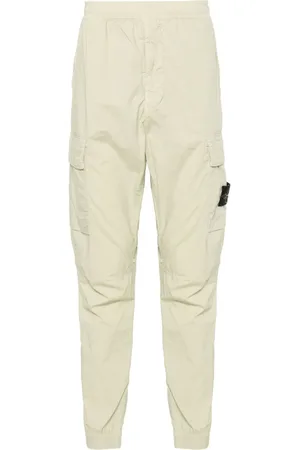 Stone Island Compass-badge mid-rise tapered cargo trousers