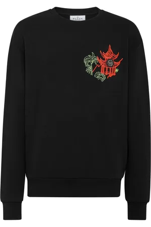Philipp Plein Logo-embellished long-sleeve sweatshirt