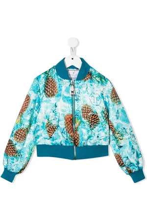 Philipp Plein Pineapple-print bomber jacket