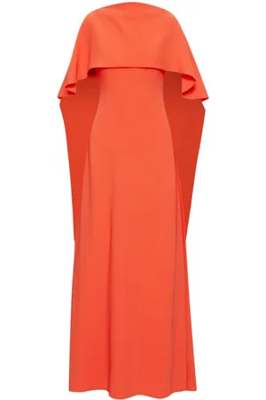 Oscar de la Renta Cape maxi dress