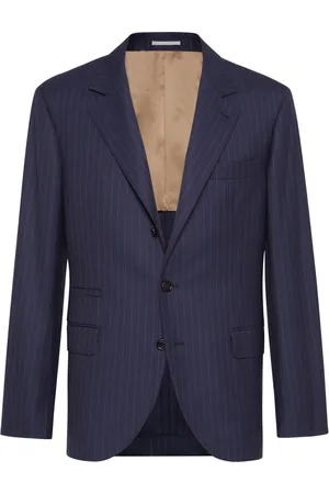 Brunello Cucinelli Pinstripe virgin-wool blazer