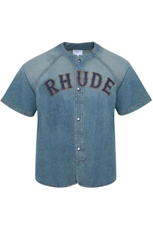 Rhude Baseball denim shirt