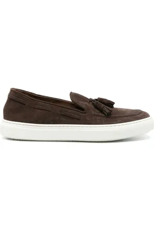 Fratelli Rossetti tassel-detail leather boat shoes - Brown