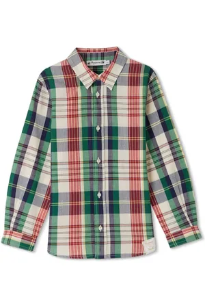 BONPOINT Daho checked cotton shirt