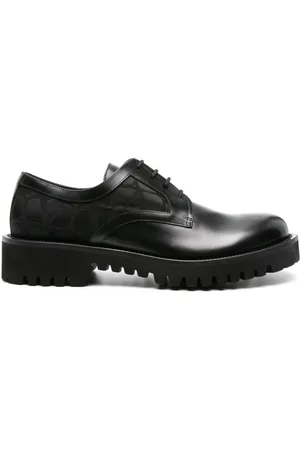 VALENTINO GARAVANI Toile Iconograhe derby shoes