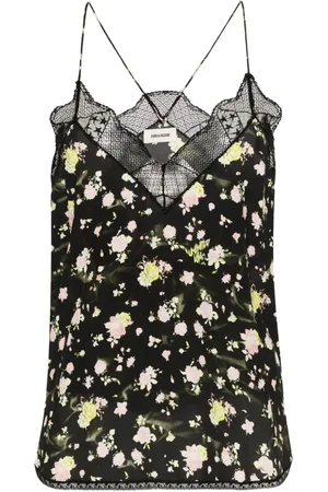 Zadig & Voltaire Floral-print crepe top