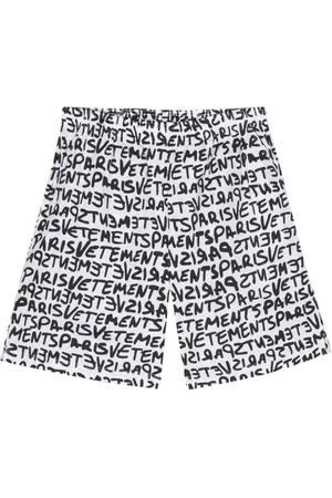 Vetements Logo-print cotton shorts