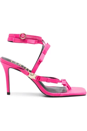 VERSACE 85mm bow-embellished sandals