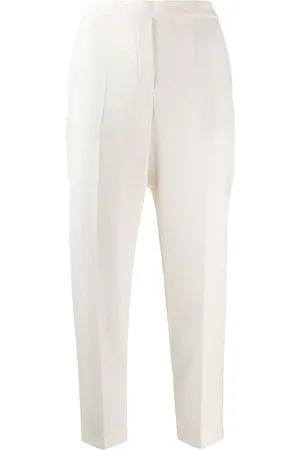 THEORY Straight-leg cropped trousers