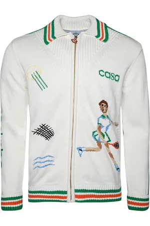 Casablanca Le Jeu intarsia knit jacket