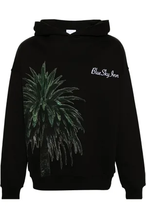 BLUE SKY INN Palm tree-print cotton hoodie