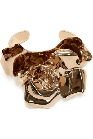 Victoria Beckham Flower-motif open bangle