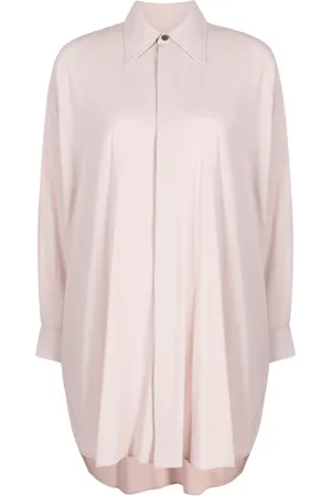 Ami Crepe-texture thigh-lenght shirt dress