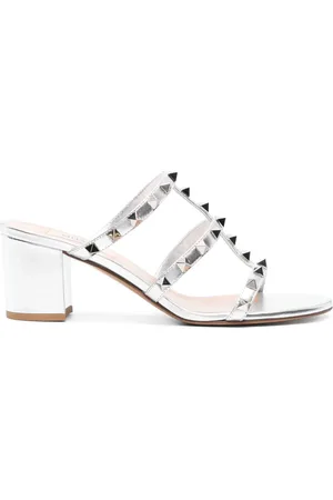 VALENTINO GARAVANI Rockstud 60mm metallic mules