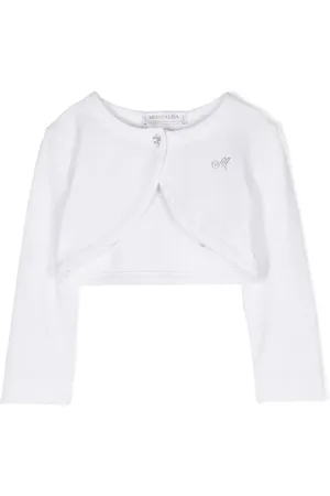 MONNALISA Logo-embellished round-neck bolero