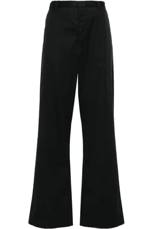R13 High-waist wide-leg trousers