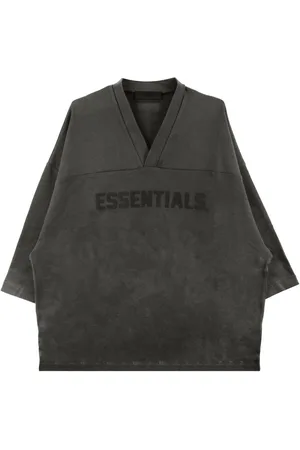 FEAR OF GOD Logo-print V-neck T-shirt