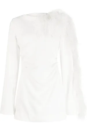 RACHEL GILBERT Reina feather-trim minidress