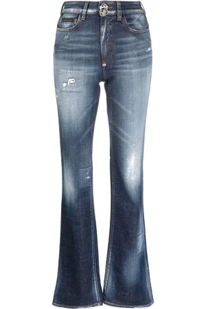 Philipp Plein Distressed-finish denim jeans