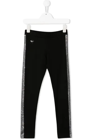 Philipp Plein Rhinestone stripe leggings