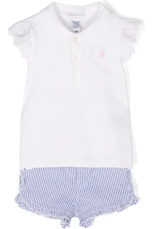 Ralph Lauren Polo Pony-embroidered short set