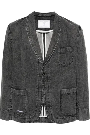SOCIÉTÉ ANONYME Single-breasted denim blazer