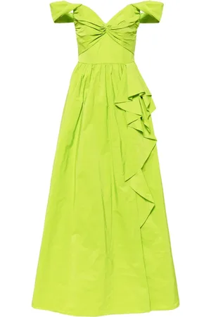 Marchesa Notte Twist taffeta gown