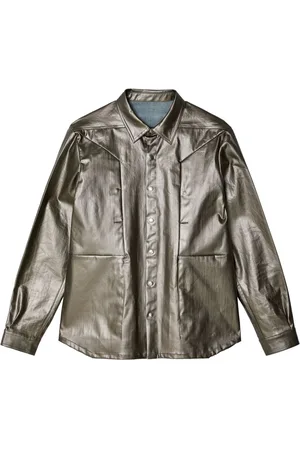 Rick Owens Fogpocket high-shine shirt jacket