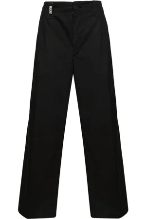 VERSACE Mid-rise wide-leg cropped trousers
