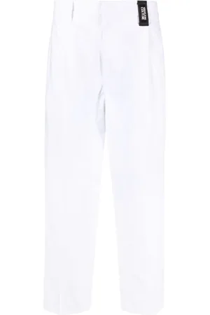 VERSACE Mid-rise straight-leg trousers