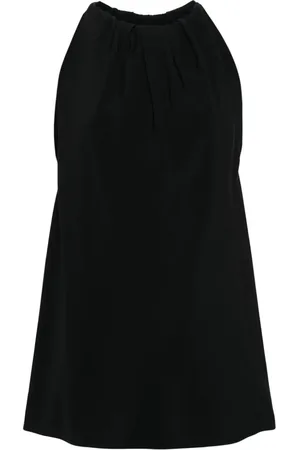 Rick Owens Gathered crepe tank top