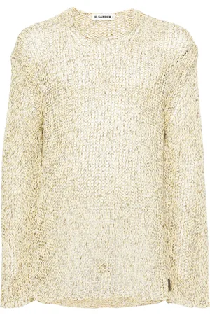 Jil Sander Open-knit appliqué-logo jumper