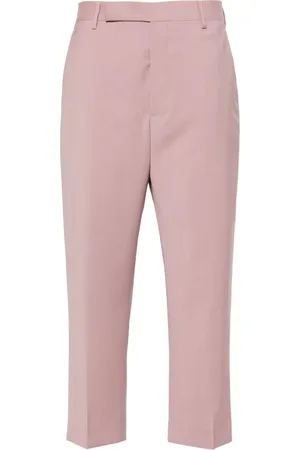 Rick Owens Pressed-creased wool trousers