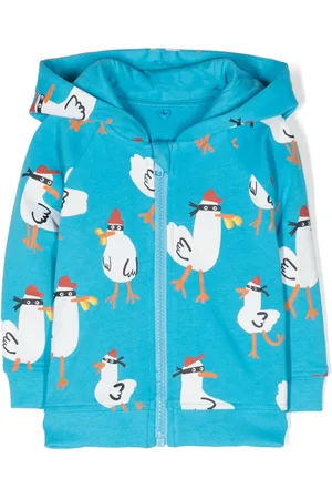 Stella McCartney Seagull Bandit cotton hoodie