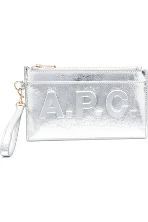 A.P.C. Zip-up leather clutch bag
