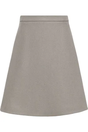 Ami Knitted midi skirt