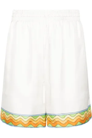 Casablanca Afro Cubism Tennis Club silk shorts