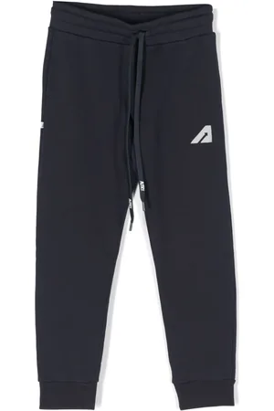 Autry Logo-embroidered cotton track pants