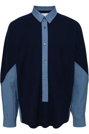TOGA PULLA Panelled cotton shirt