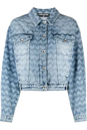 Patrizia Pepe Monogram-print denim jacket
