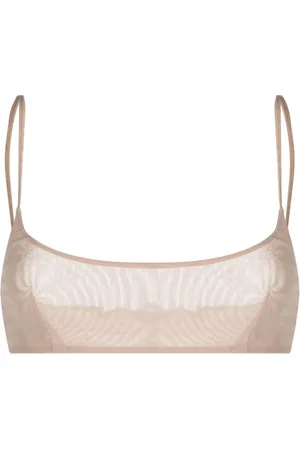 Patrizia Pepe Rhinestone-embellished tulle bra