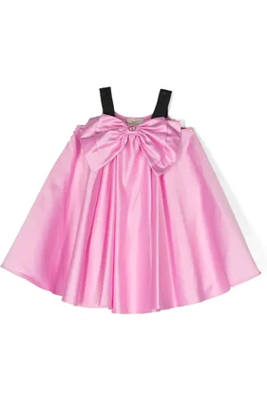Twin-Set Bow-detail satin dress