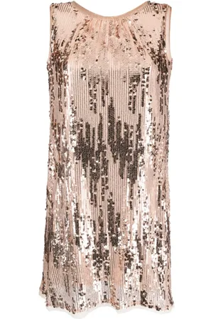 TALBOT RUNHOF Sequinned sleeveless minidress